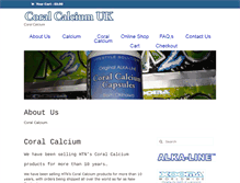 Tablet Screenshot of coral-calcium-uk.co.uk